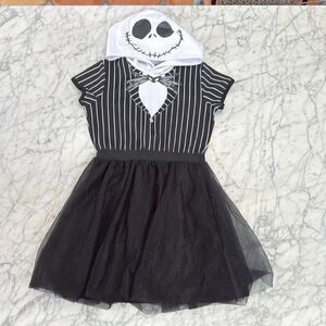 Disney Nightmare Before Christmas Youth L 10/12 Jack Skellington Dress Hooded